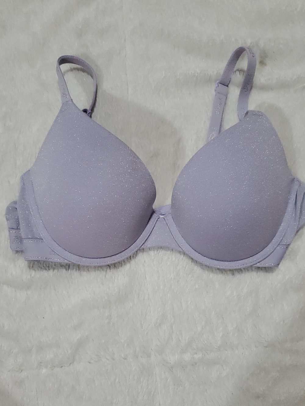 PINK Victoria's Secret Lavender Shimmer T-Shirt Bra